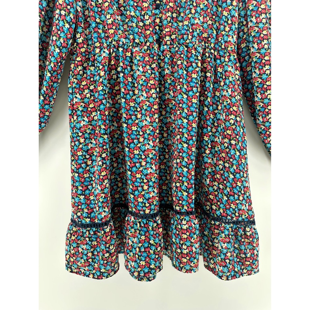 Umgee USA Floral Long‎ Sleeve Babydoll Dress 1XL Cottagecore Crochet Lace Boho - Picture 14 of 14